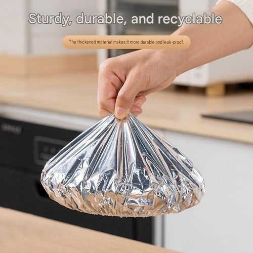 Pack of 50 Aluminum Foil Thermal Food Covers – Household Dining Table Food Warmer, Dustproof & Heat-Insulating Freshness Cover – Practical Kitchen Essential for Temperature Retention