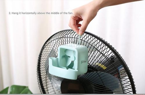 New No-Drill Fan Cooler: Home-Use Snap-On Cooling Gadget with Ice-Adding Capability