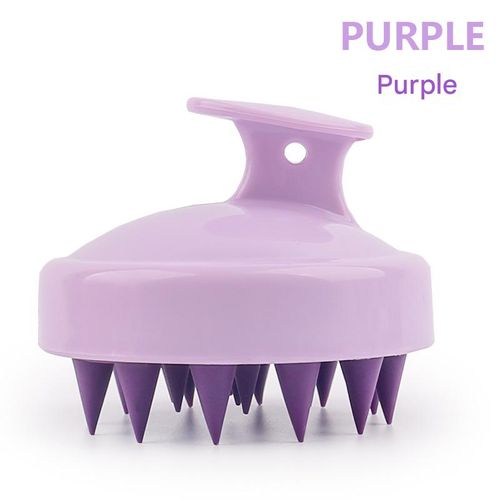 Silicone Scalp Massage Brush with Handle