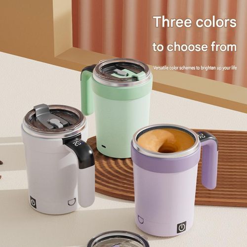 Smart Temperature-Sensing Magnetic Self-Stirring Thermal Cup
