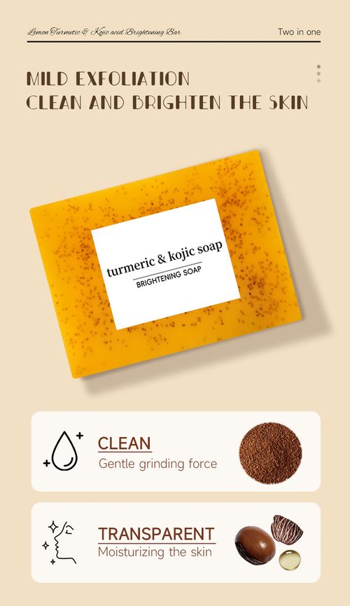 Turmeric, Lemon, and Kojic Acid Soaps — Handmade, Cold-Process Ginger Soap for Bathing and Facial Cleansing