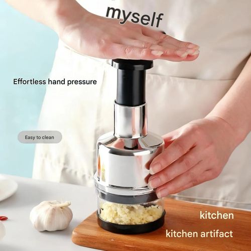 The Ultimate Garlic-Crushing Tool: The   Smash-and-Press   Knife