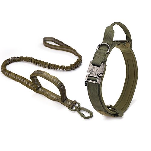 Heavy-Duty Tactical Dog Collar — Military-Grade Neckwear for Medium to Large Breeds — Thickened Training and Leash Collar