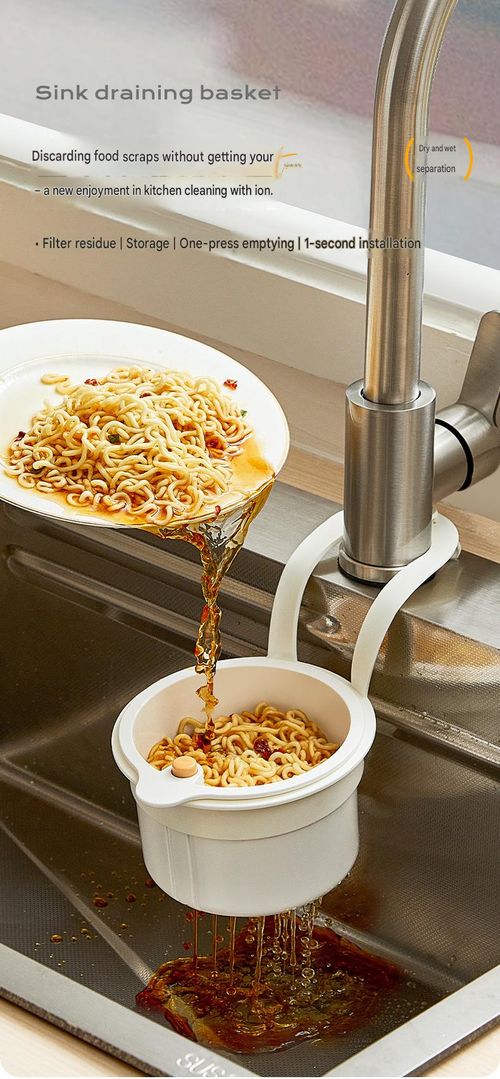 Sink draining basket