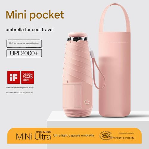 New Arrival: Wholesale & Custom 5-Fold Umbrella — Compact, Ladies' Pocket Umbrella for Sun & Rain, UV-Protective Sunshade