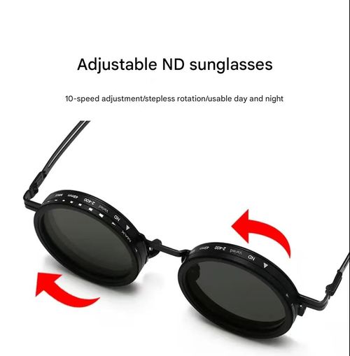 New Men's Manually Adjustable ND & Photochromic Sunglasses — High-Definition, UV-Blocking Polarized Shades for Outdoor Use