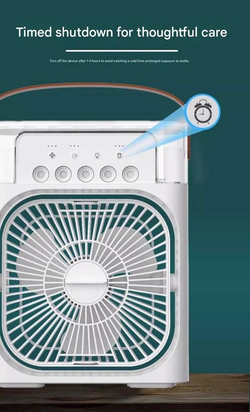 5-Nozzle Spray Humidifying Fan | Portable USB Desktop Fan | High-Power, Silent, Handheld Cooling Fan