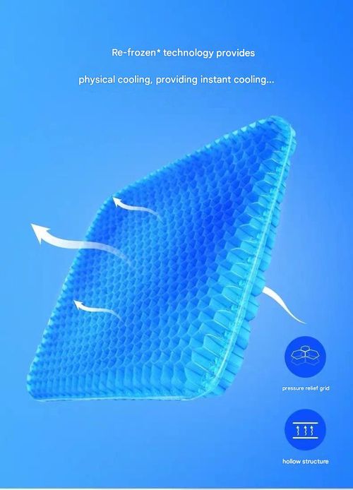 Summer Gel Seat Cushion: Breathable Honeycomb Cooling Pad—Soft Ice Cushion for Car Seats, Office Chairs, and Home Stools