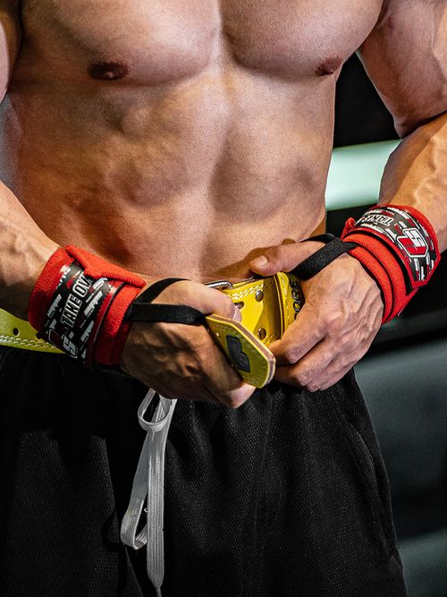 PROSUPPS Professional Fitness Wrist Wraps & Lifting Straps — High-Performance Powerlifting, Bench Press, Deadlift, and Push Support (Unisex)