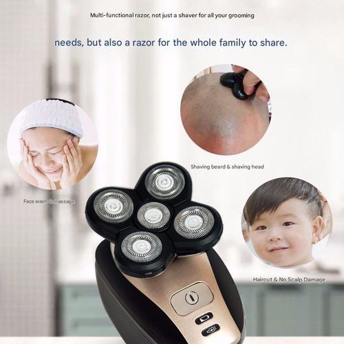 New 4D Electric Shaver & Hair Clipper — Head, Face, and Body Groomer | Fully Washable | Self-Haircut Kit