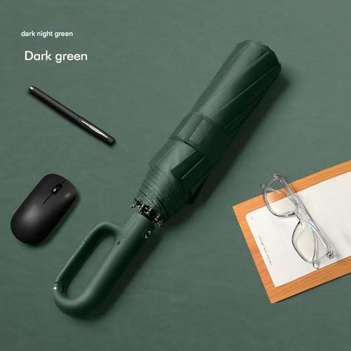 Automatic Reverse-Folding Umbrella with Hanging Hook — Large, Reinforced, and Extra-Thick — Dual-Purpose Design for Sun Protection and Heavy Rain