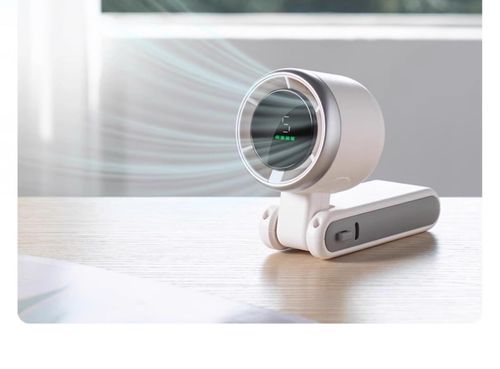 N607 High-Speed ​​Turbo Handheld Fan — Digital Display, Mini, Wearable Neck Fan, Portable & Foldable