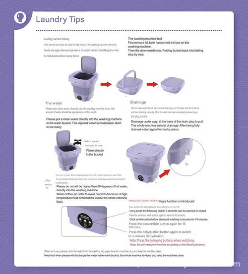 Mini Foldable Household Washing Machine