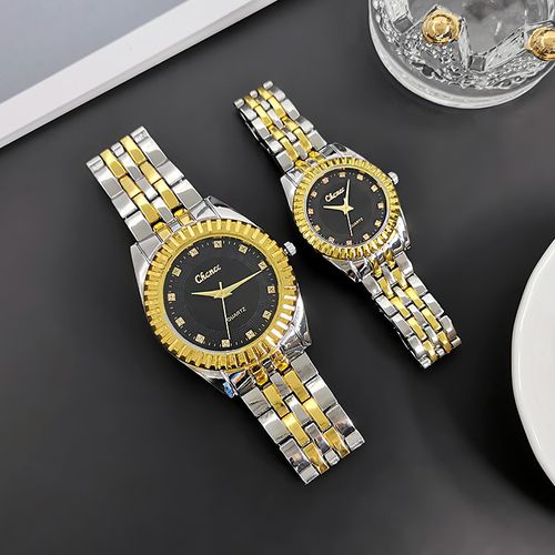 Men's Premium Fashion Alloy Watch — Stylish Men's Timepiece & Decorative Quartz Watch for Couples