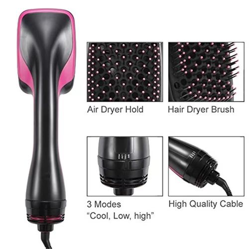 3-in-1 Hot Air Brush & Hair Dryer | Wet & Dry Styling Tool | Quick-Drying & Styling Comb for Effortless Looks