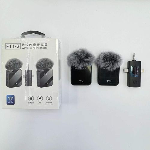 New F11-2 Wireless Lavalier Microphone