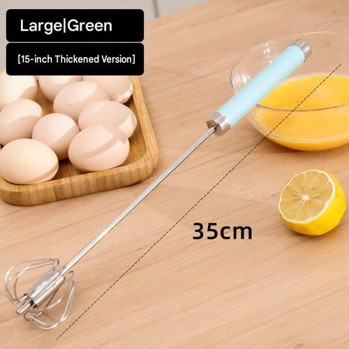 Stainless steel semi-automatic egg beater
