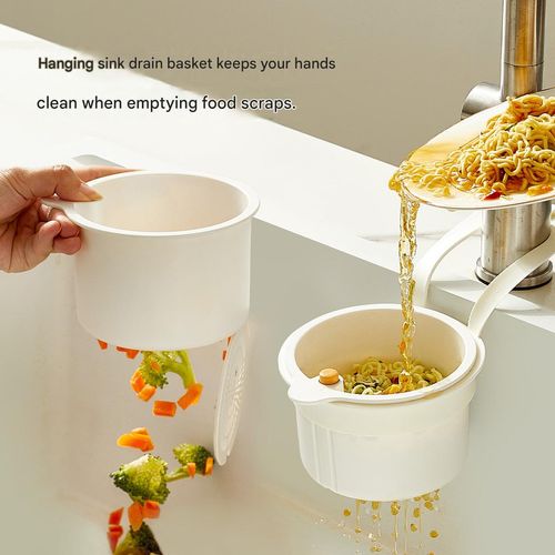 Sink draining basket