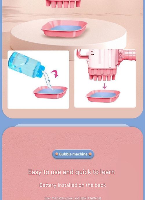 Electric bubble gun for children