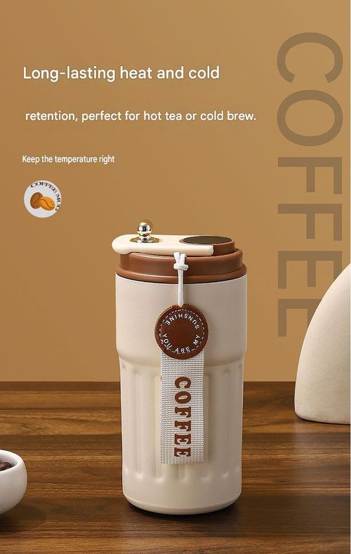 Smart Temperature-Display Insulated Coffee Cup (Hot & Cold)