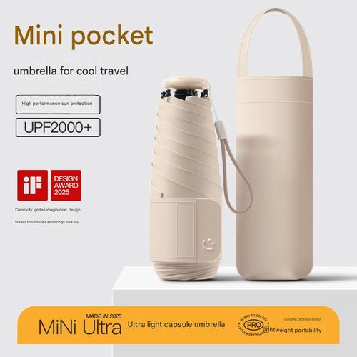 New Arrival: Wholesale & Custom 5-Fold Umbrella — Compact, Ladies' Pocket Umbrella for Sun & Rain, UV-Protective Sunshade