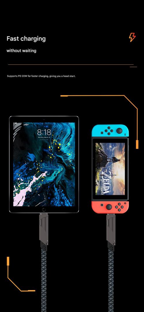 4-in-1 Super Fast Charging Cable  USBAndroid PD 66W Charging, Lightning Data, and Dual Type-C Connectors