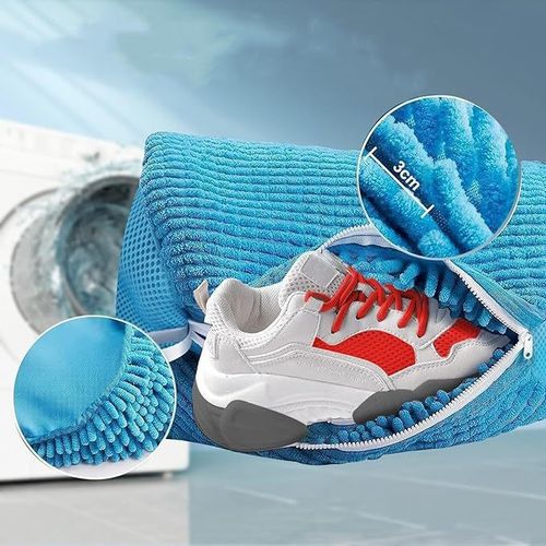 Convenient Shoe-Washing Bag – Cylindrical, Anti-Deformation Design – Household Cleaning Essential