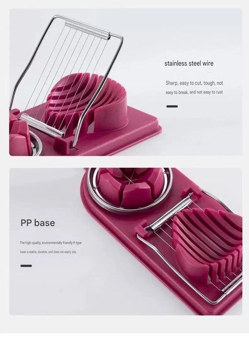 Stainless steel egg slicer