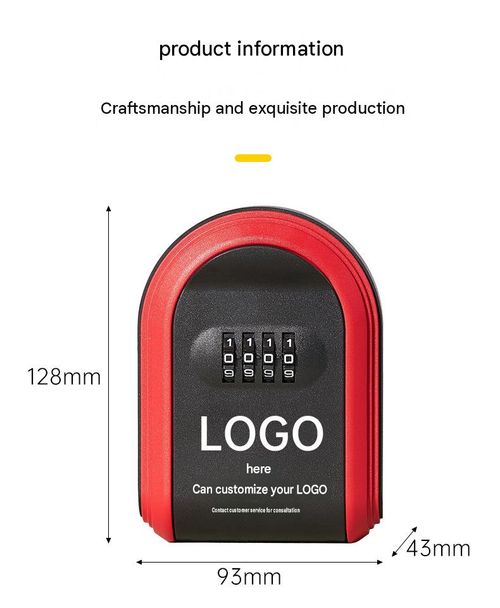 Multifunctional Wall-Mounted Key Lock Box