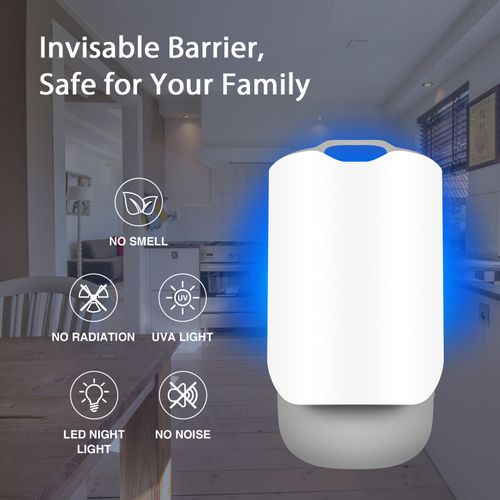LED-Base Sticky Insect Trap — Powerful Adhesive Ball for Fruit Flies, Houseflies, and Small Flying Insects — Indoor Yellow Pest Control Lamp
