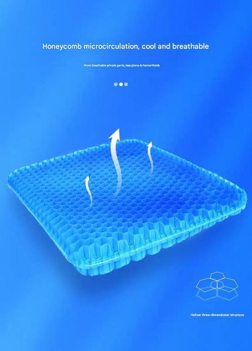 Summer Gel Seat Cushion: Breathable Honeycomb Cooling Pad—Soft Ice Cushion for Car Seats, Office Chairs, and Home Stools