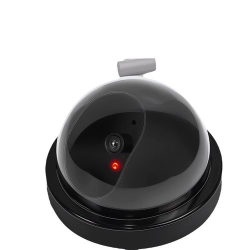 Dummy surveillance camera model with flashing LED light