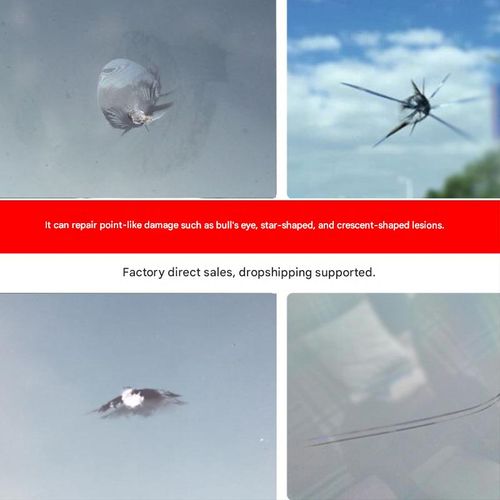 Glass Repair Fluid for Windshield Cracks — Glass Repair Kit & Automotive Glass Repair Solution
