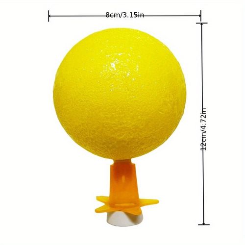 LED-Base Sticky Insect Trap — Powerful Adhesive Ball for Fruit Flies, Houseflies, and Small Flying Insects — Indoor Yellow Pest Control Lamp