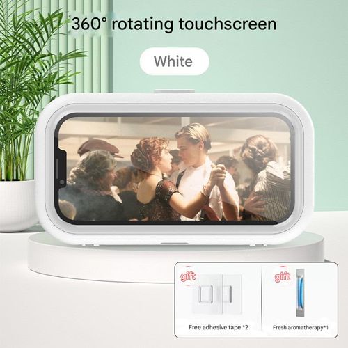 Bathroom Waterproof & Anti-Fog Phone Case — No-Drill Wall-Mounted Holder, The Ultimate Streaming Gadget — Rotatable, Kitchen-Friendly Waterproof Box