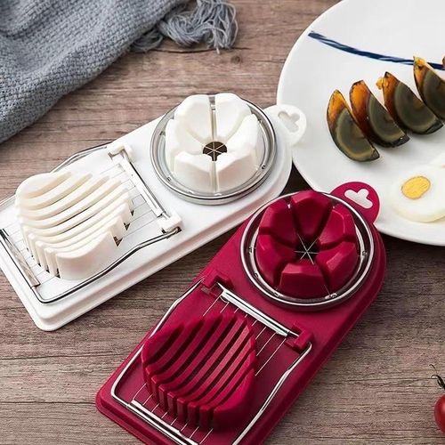 Stainless steel egg slicer