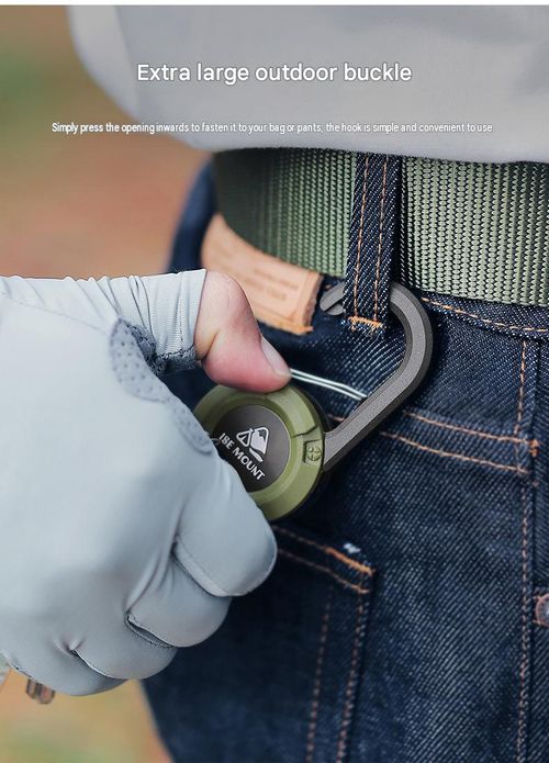 Outdoor Retractable Keychain with High-Elasticity Steel Wire Anti-Loss Cord