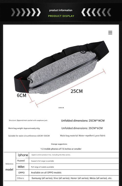 High-Elastic Waist Pack — Women's Sports   Running Phone Pouch, Men's Gym Bag, Outdoor Gear — Ultralight, Compact, Mini, and Discreet Waist Belt