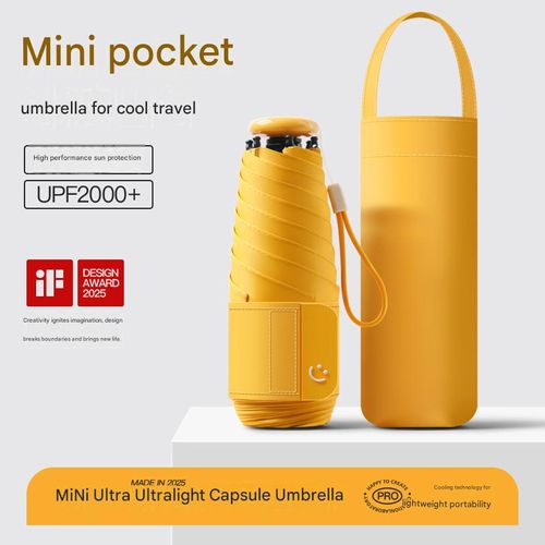 New Arrival: Wholesale & Custom 5-Fold Umbrella — Compact, Ladies' Pocket Umbrella for Sun & Rain, UV-Protective Sunshade