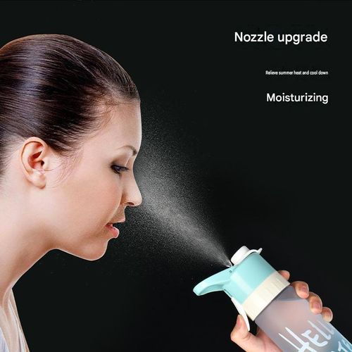 Portable Spray Water Bottle (Unisex) – Multifunctional Cup for Students & Fitness  Sports (Tritan Plastic)