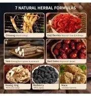 Ginseng Five Treasure Tea, Kidney Tea Formula, Oriental Tonic Tea Essential Health Tea for Staying Up Late