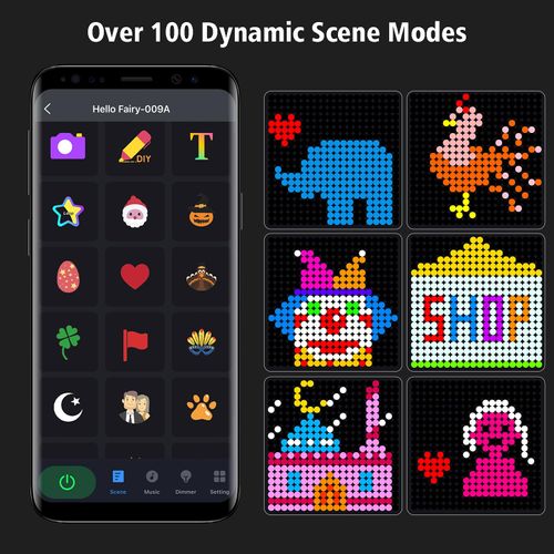 🔥HOT SALE🔥 COD！Curtain Lights, Color-Changing Cord Lights, DIY Decorative Lights, App-Controlled, Bluetooth-Enabled, Smart, Programmable, Screen-Controlled Curtain Lights