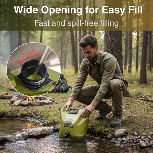🔥HOT SALE🔥 COD！Portable Outdoor Folding Water Bag with Faucet Ideal for Travel Camping and Picnics Hand Carry Reinforced  Large Capacity Water Storage Bag