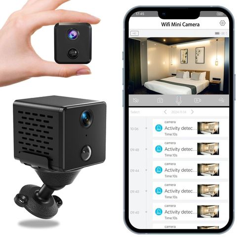 🔥HOT SALE🔥 COD！New Low-Power WiFi Camera: Compact, Plug-Free, High-Definition Night Vision Wireless Bluetooth Network Camera