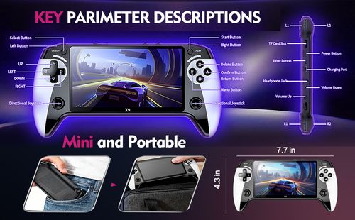 🔥HOT SALE🔥 COD！New X9 Handheld Game Console: 5.5-inch HD Large-Screen Arcade-Style Portable Handheld