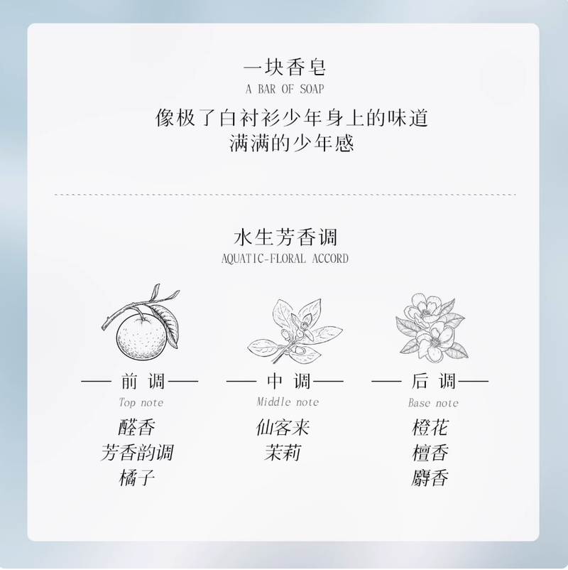 氣味博物館香皂味香水皂香小眾品牌女士男士舒服經典純白肥皂香氛