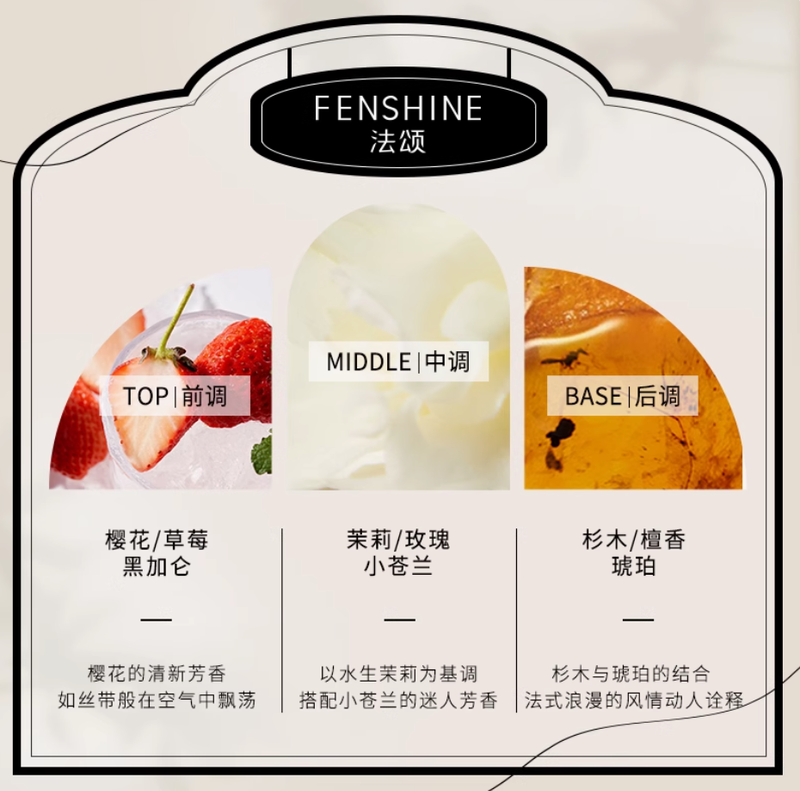 法頌巴黎之戀女士香水反轉清新淡香少女學生升溫小眾生日禮物lv