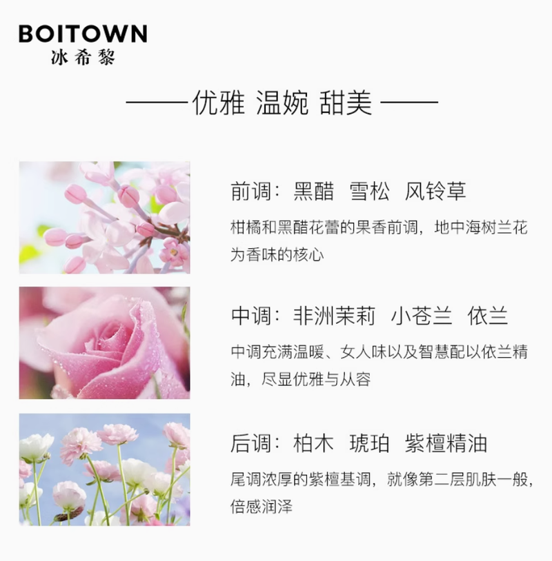 BOITOWN冰希黎嬌之真我女士香水學生少女持久淡香