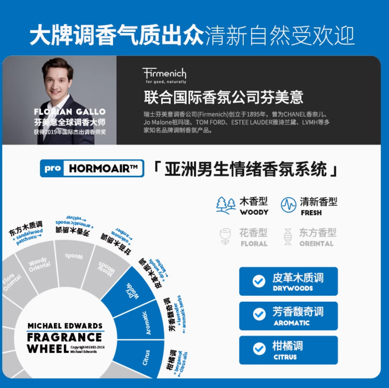 親愛男友飛行日記淡香水官方正品男士飛行員柑橘邂逅淡香持久留香