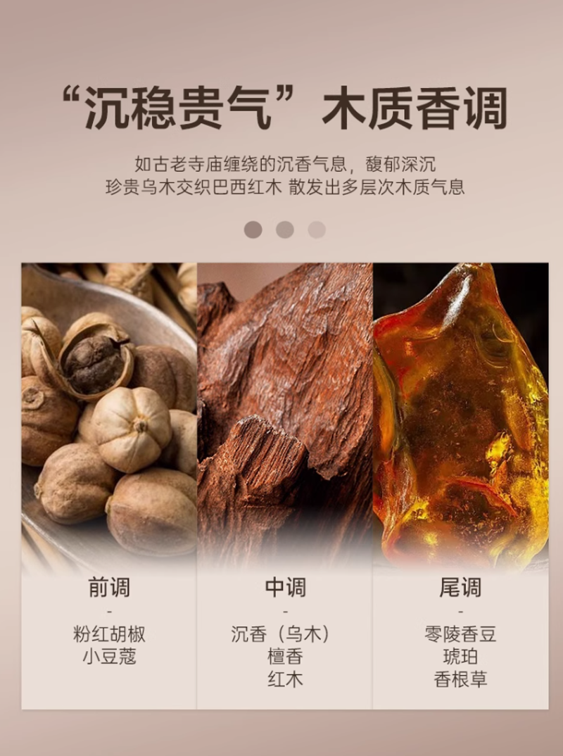 古蔻076烏木沉香男士淡香水男生學生持久留香清新正品